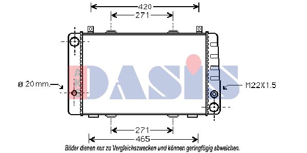 AKS DASIS Radiators, Motora dzesēšanas sistēma 490005N